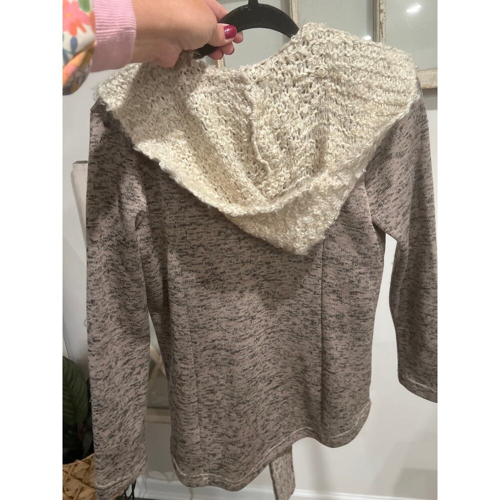 NWT Simply Noelle size XS women's hooded knit sweater with a tie waist - Picture 4 of 4